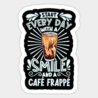 Smile with Café Frappé Sticker